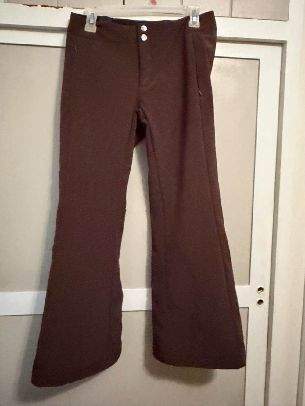 North Face winter Brown Flared Knit Pants